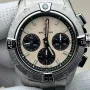 Breitling Chronomat B01 44 AB0147101A1A1 Replica - Beige Dial Stainless Steel
