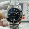 Breitling Superocean Heritage UB2010121B1A1 Replica - Black Dial Milanese Mesh