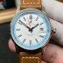 Breitling Top Time Automatic AB3113281A1X1 Replica - White Dial Leather Strap