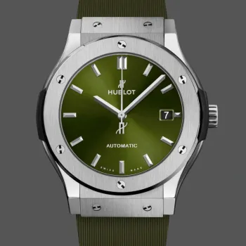 Hublot Classic Fusion Titanium Green 542.NX.8970.RX Replica - Green Dial
