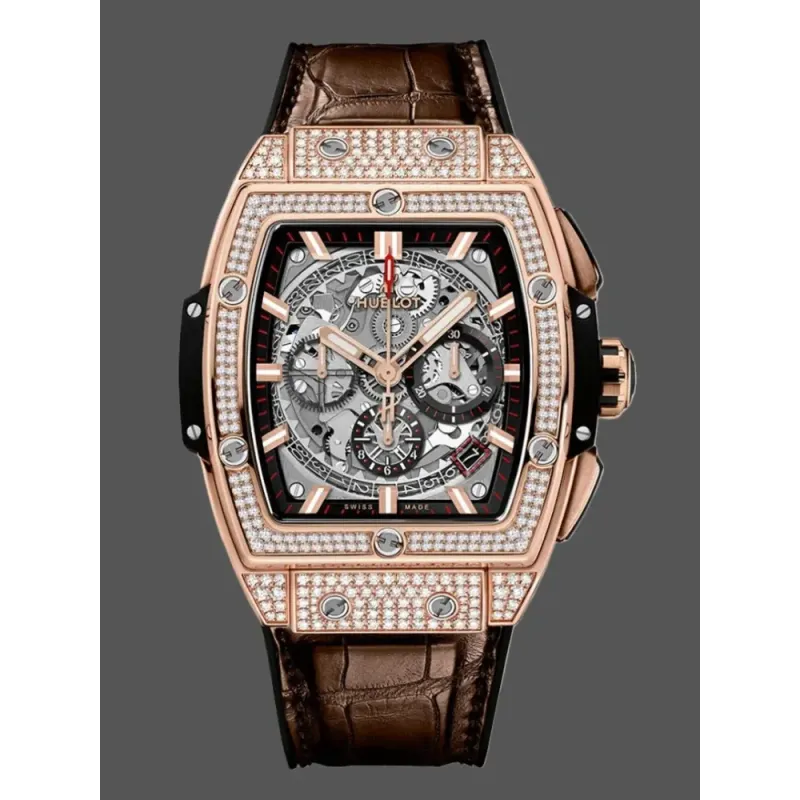 Hublot Spirit of Big Bang 641.OX.0183.LR.1704 Replica - Leather Strap Rose Gold