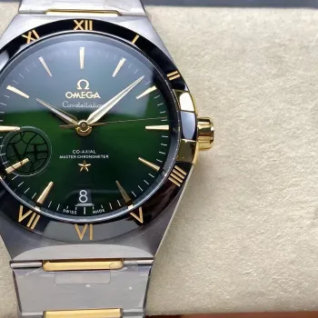 Omega Constellation 131.20.41.21.10.001 (TWO-TONE BRACELET EDITION) Replica - Green Dial