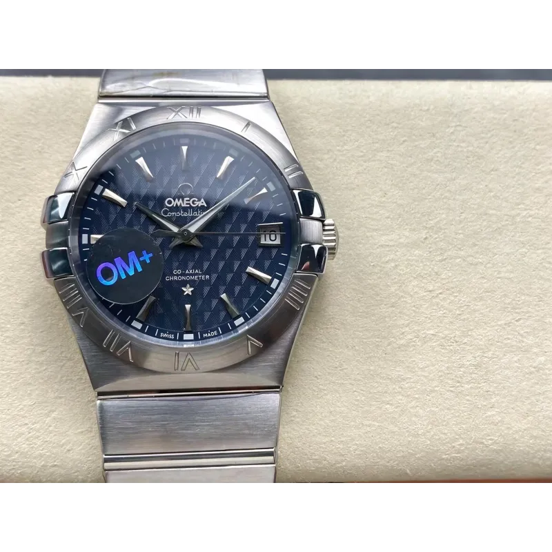 Omega Constellation 123.10.38.21.03.001 Replica - Blue Dial Stainless Steel