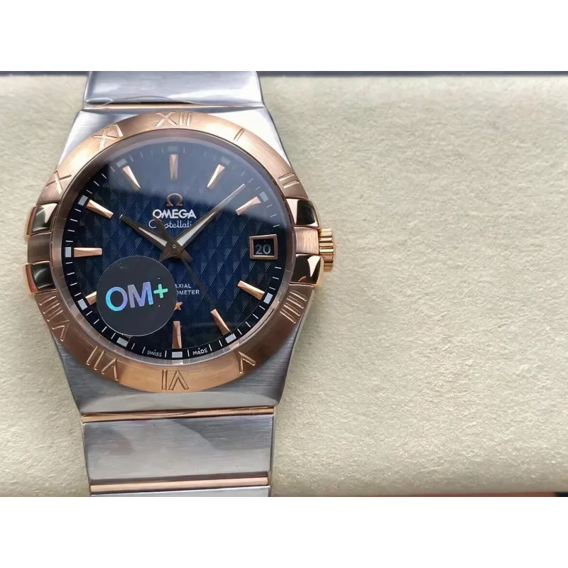 Omega Constellation 123.20.38.21.03.001 Replica - Blue Dial Stainless Steel