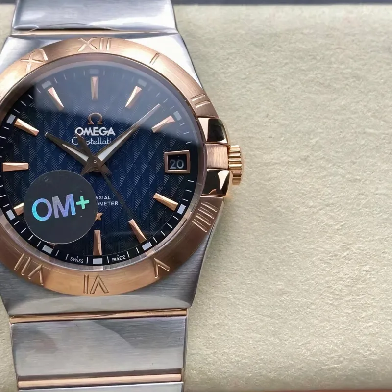 Omega Constellation 123.20.38.21.03.001 Replica - Blue Dial Stainless Steel