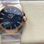Omega Constellation 123.20.38.21.03.001 Replica - Blue Dial Stainless Steel