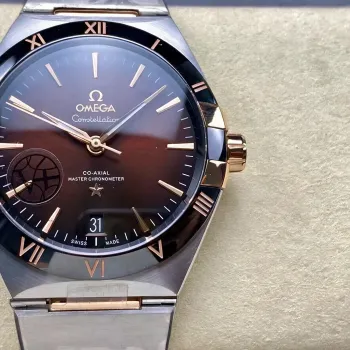 Omega Constellation 131.20.41.21.13.001 (TWO-TONE BRACELET VERSION) Replica - Red Dial