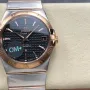 Omega Constellation 123.20.38.21.01.001 Replica - Black Dial Stainless Steel