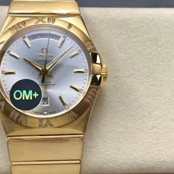 Omega Constellation 123.55.38.22.02.002 Replica - Silver Dial Fluted Bezel