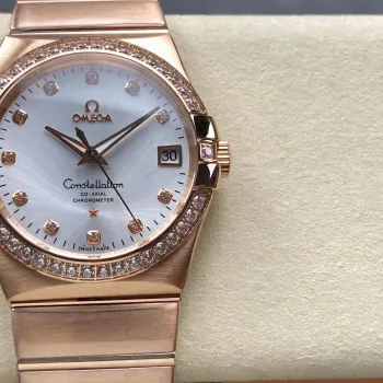 Omega Constellation 123.55.38.21.52.001 Replica - Silver Dial Two-Tone