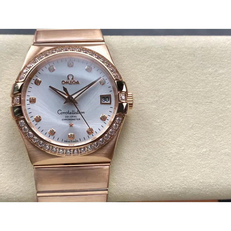 Omega Constellation 123.55.38.21.52.001 Replica - Silver Dial Two-Tone