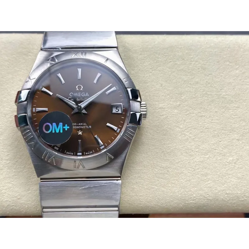 Omega Constellation 123.10.38.21.10.001 Replica - Brown Dial Stainless Steel