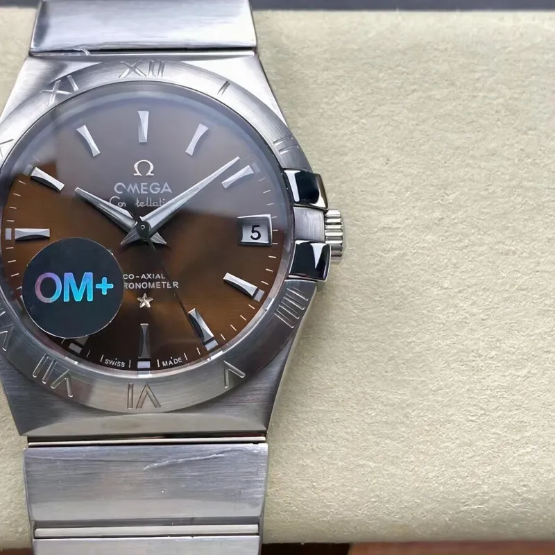 Omega Constellation 123.10.38.21.10.001 Replica - Brown Dial Stainless Steel