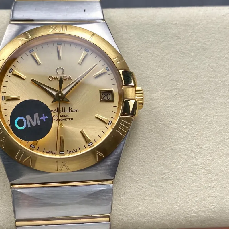 Omega Constellation 123.20.38.21.08.001 Replica - Champagne Dial Stainless Steel