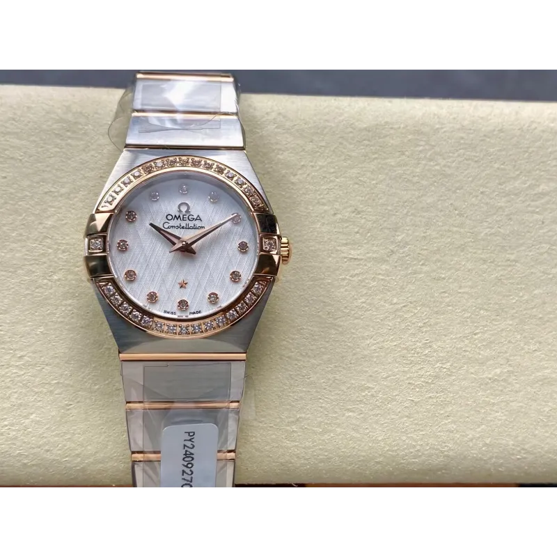 Omega Constellation Unisex 123.20.27.60.52.002 Replica - Silver Dial Stainless Steel