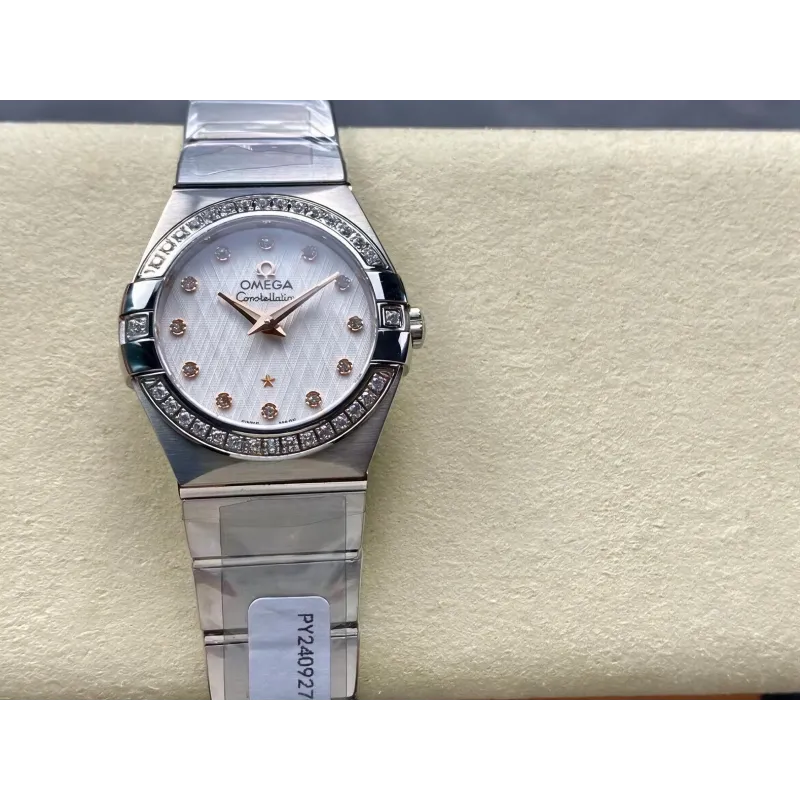 Omega Constellation Unisex 123.10.27.60.52.001 Replica - Silver Dial Stainless Steel