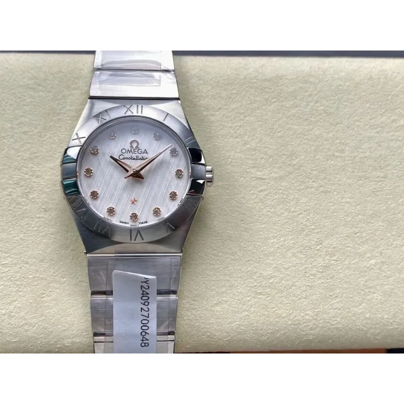 Omega Constellation Unisex 123.10.27.60.52.001 Replica - Silver Dial Stainless Steel