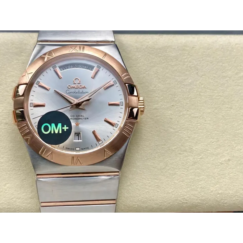 Omega Constellation 123.20.38.22.02.001 Replica - Silver Dial Fluted Bezel