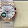 Omega Constellation 123.20.38.22.02.001 Replica - Silver Dial Fluted Bezel