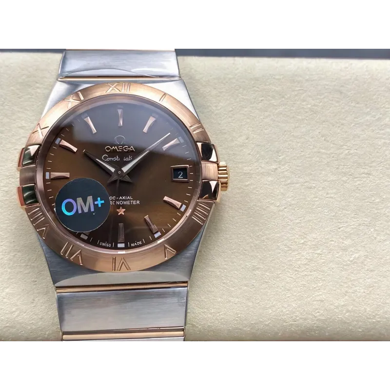 Omega Constellation 123.20.38.21.13.001 Replica - Brown Dial Stainless Steel