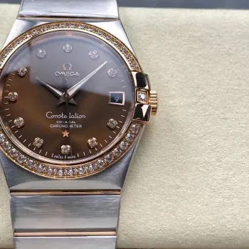 Omega Constellation 123.25.38.21.63.001 Replica - Brown Dial Stainless Steel