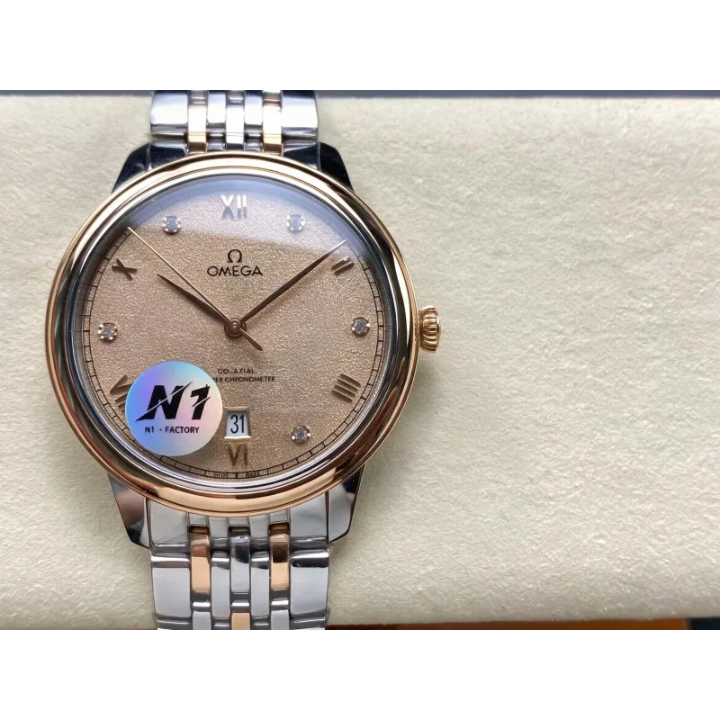Omega De Ville 434.20.40.20.59.001 Replica - Linen Dial Stainless Steel