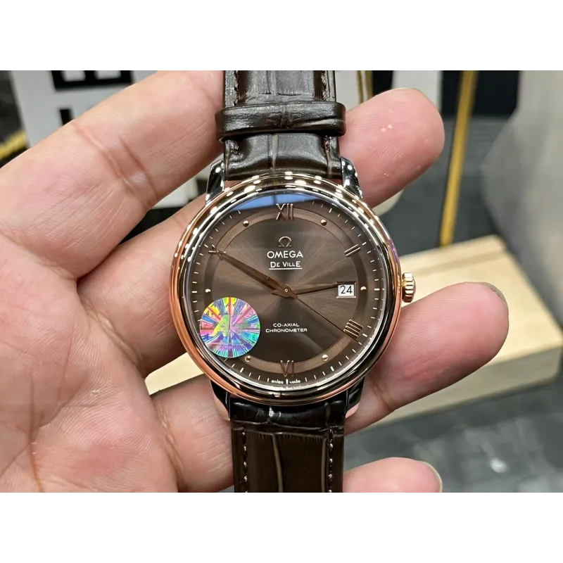 Omega De Ville 424.23.40.20.13.001 Replica - Brown Dial Stainless Steel