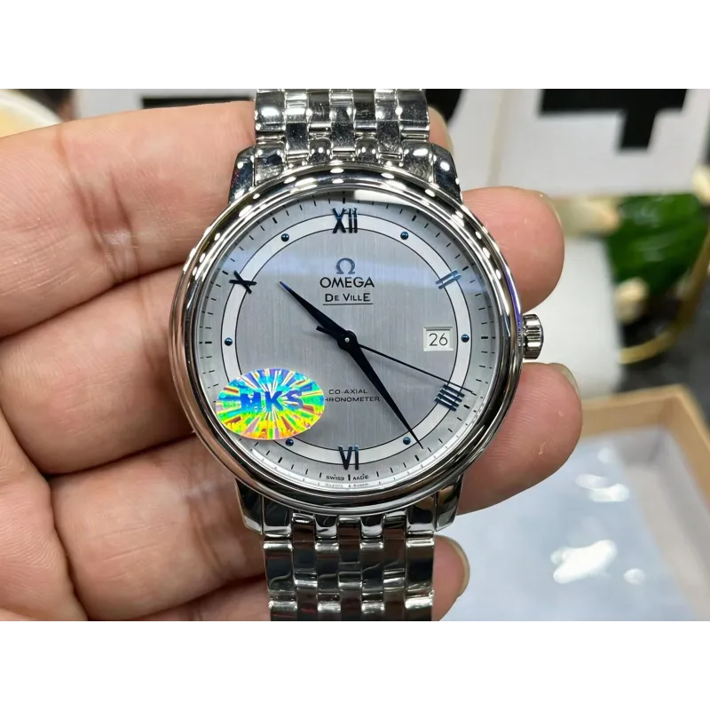 Omega De Ville 424.10.40.20.02.001 Replica - Silver Dial Stainless Steel