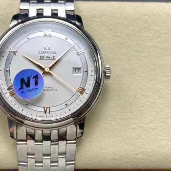 Omega De Ville 424.10.40.20.02.002 Replica - Silver Dial Stainless Steel