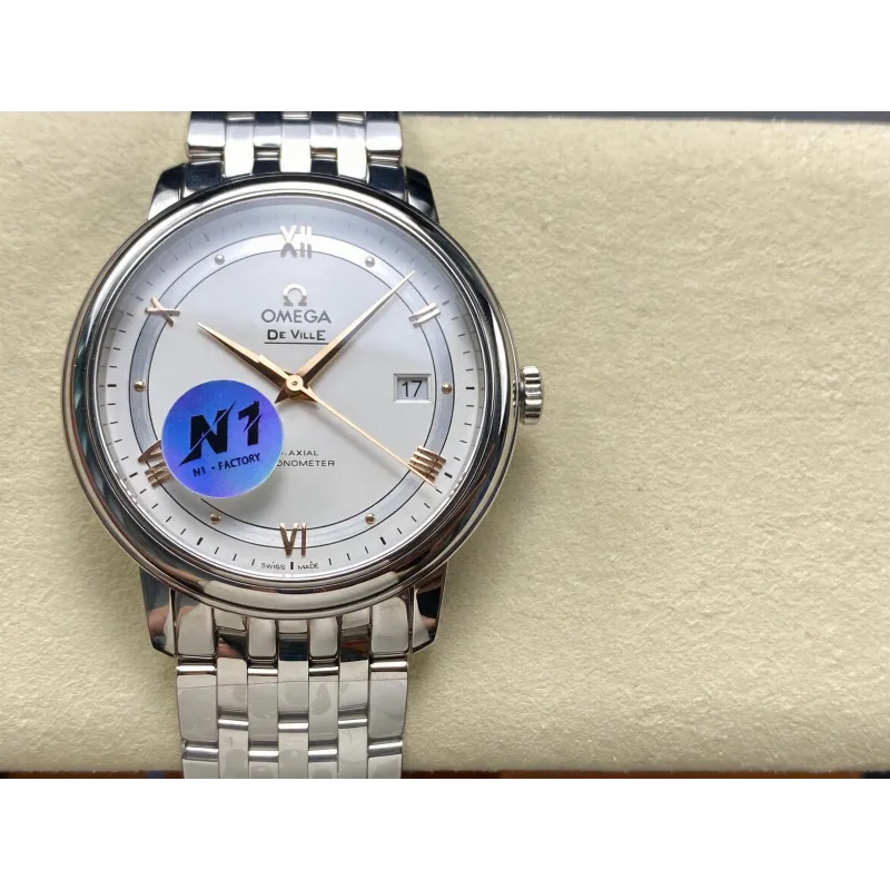 Omega De Ville 424.10.40.20.02.002 Replica - Silver Dial Stainless Steel