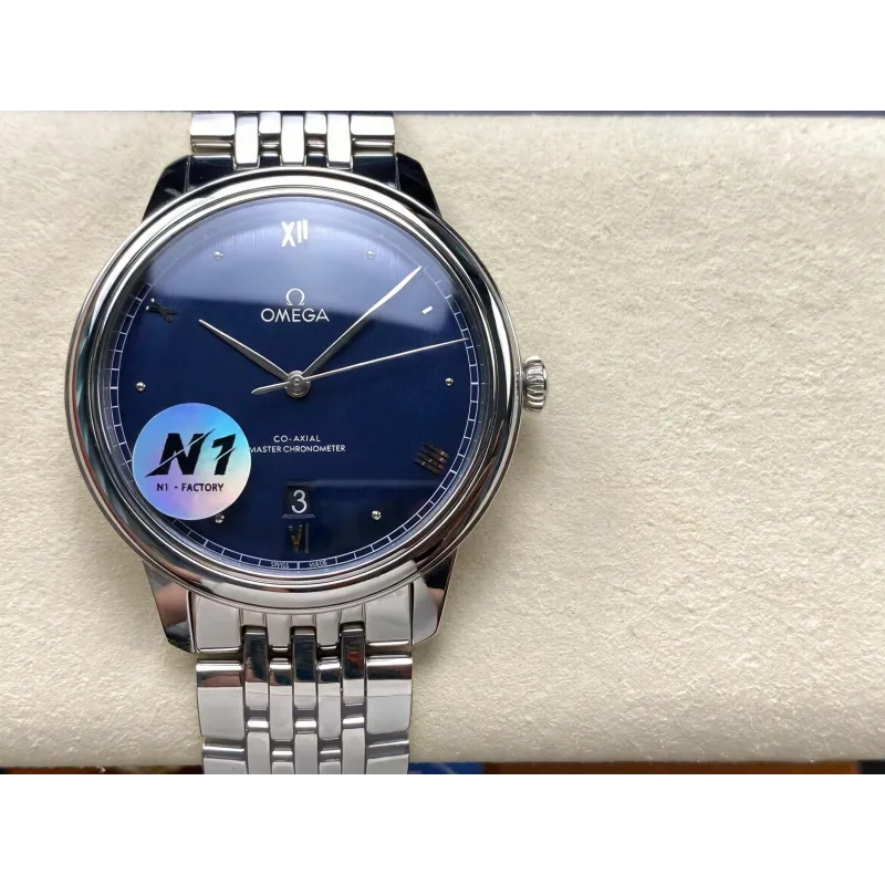 Omega De Ville 434.10.40.20.03.001 Replica - Blue Dial Stainless Steel