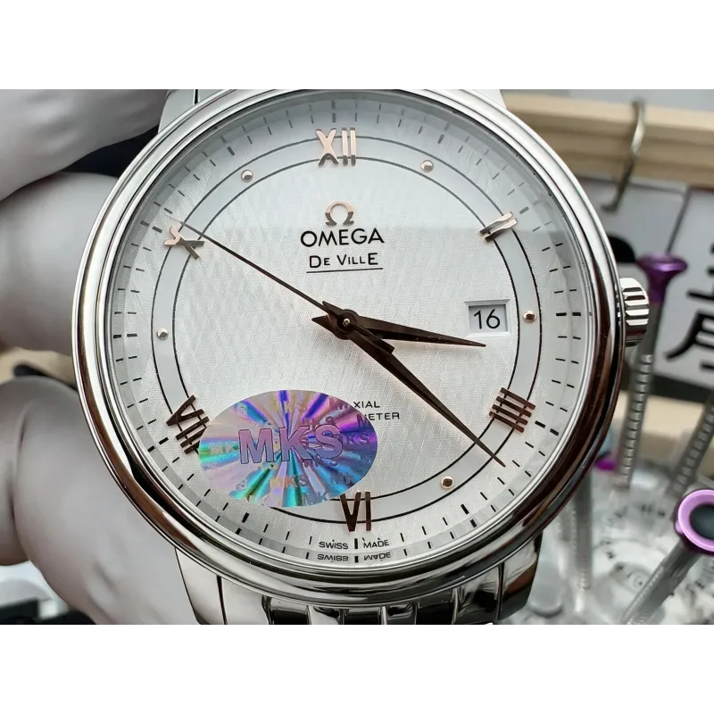 Omega De Ville 424.10.40.20.02.004 Replica - Silver Dial Stainless Steel