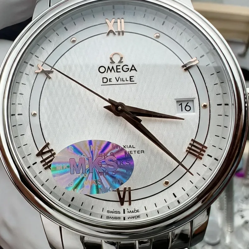 Omega De Ville 424.10.40.20.02.004 Replica - Silver Dial Stainless Steel