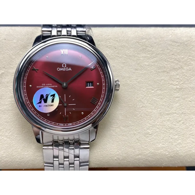 Omega De Ville 434.10.41.20.11.001 Replica - Red Dial Stainless Steel
