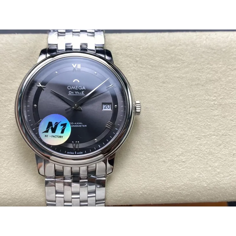 Omega De Ville 424.10.40.20.06.001 Replica - Grey Dial Stainless Steel