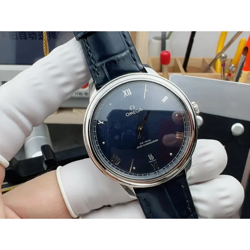Omega De Ville 434.13.40.20.03.001 Replica - Blue Dial Stainless Steel