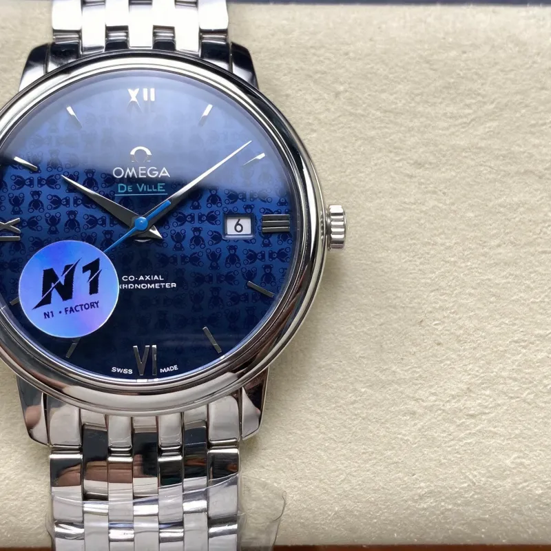 Omega De Ville 424.10.40.20.03.003 Replica - Blue Dial Stainless Steel