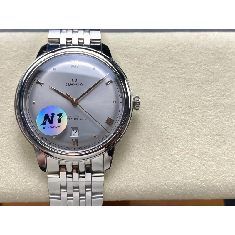Omega De Ville 434.10.40.20.06.001 Replica - Grey Dial Stainless Steel