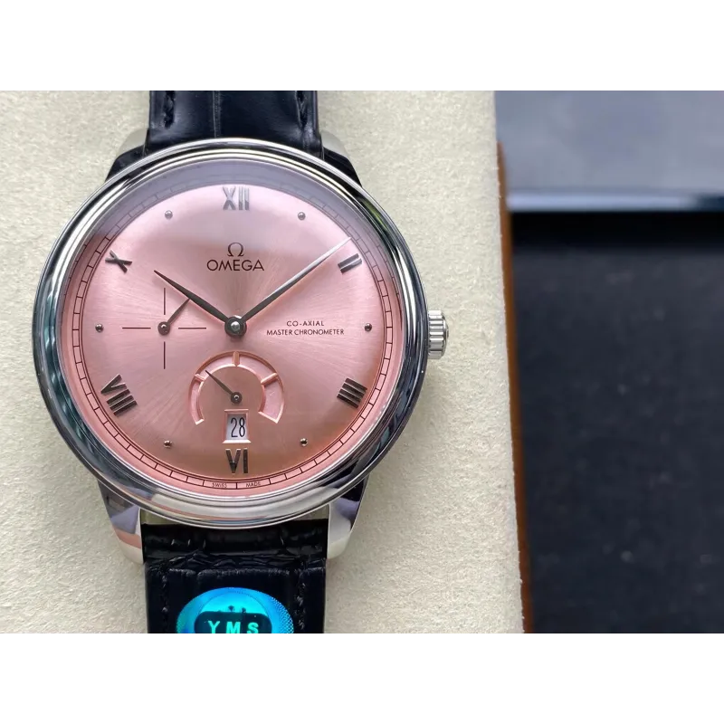 Omega De Ville 434.13.41.21.10.001 Replica - Pink Dial Stainless Steel