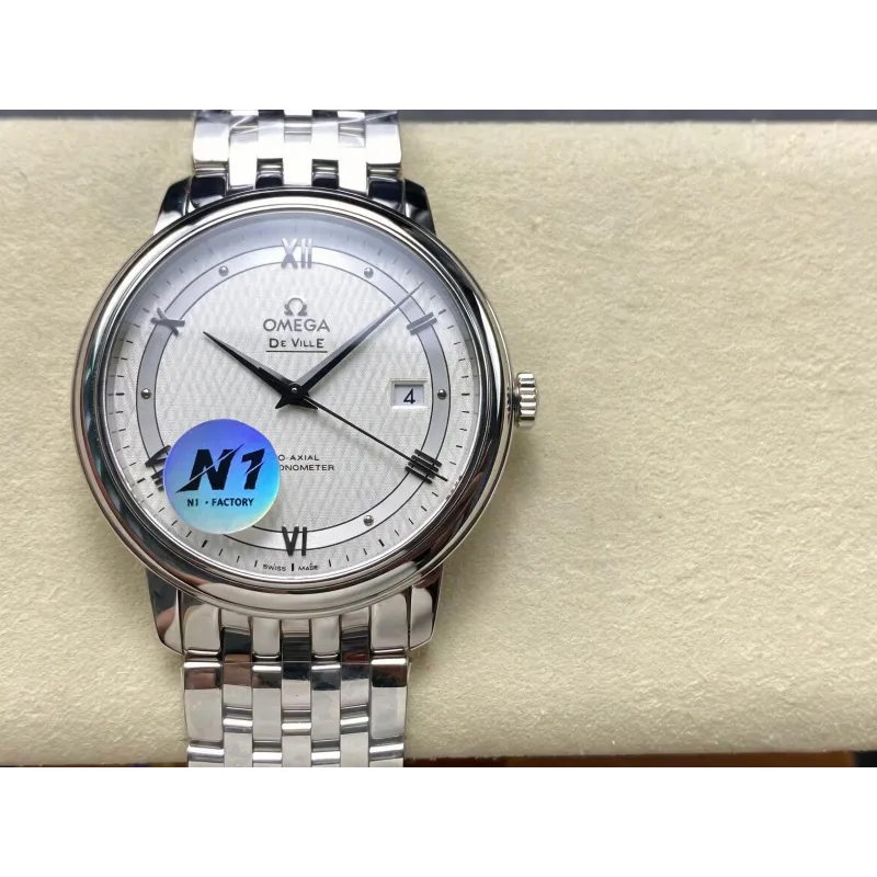 Omega De Ville 424.10.40.20.02.005 Replica - Silver Dial Stainless Steel