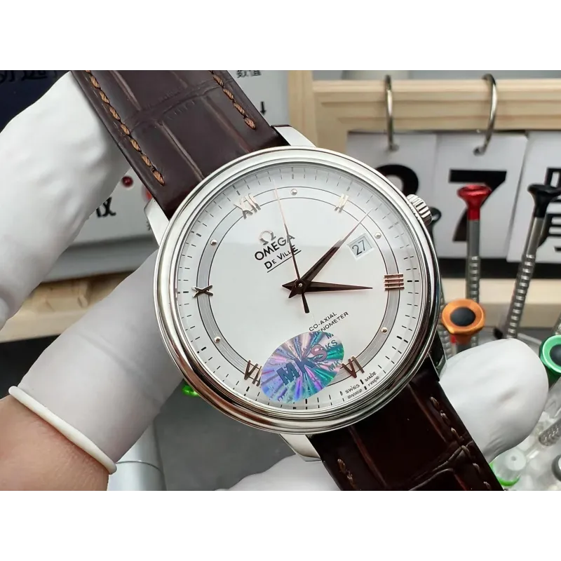 Omega De Ville 424.13.40.20.02.002 Replica - Silver Dial Stainless Steel