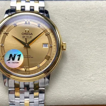 Omega De Ville 424.20.40.20.58.001 Replica - Champagne Dial Stainless Steel