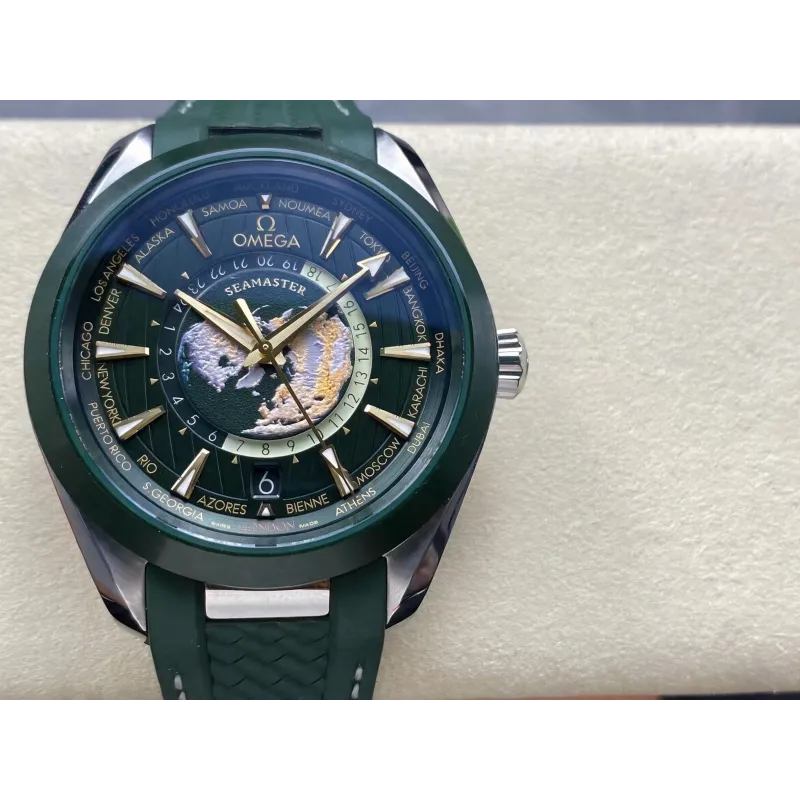 Omega Seamaster 220.32.43.22.10.001 Replica - Green Dial Stainless Steel