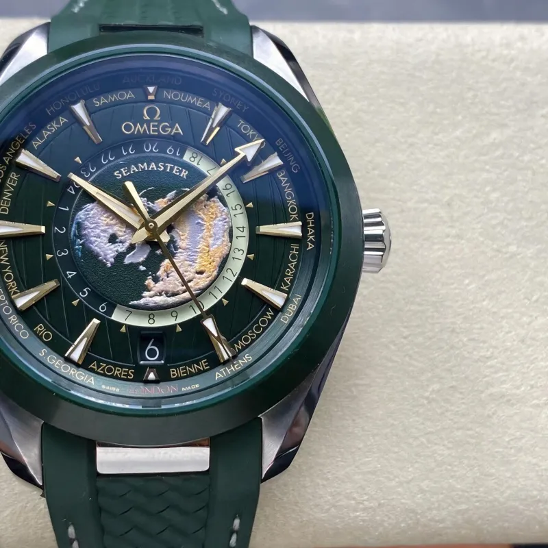 Omega Seamaster 220.32.43.22.10.001 Replica - Green Dial Stainless Steel