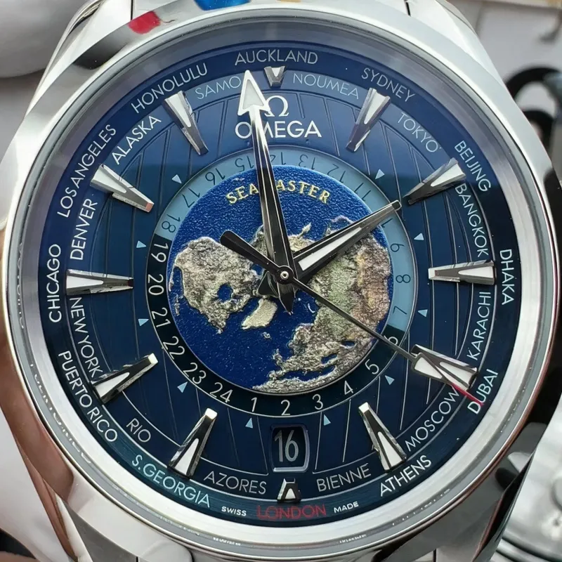 Omega Seamaster 220.10.43.22.03.001 Replica - Blue Dial Stainless Steel