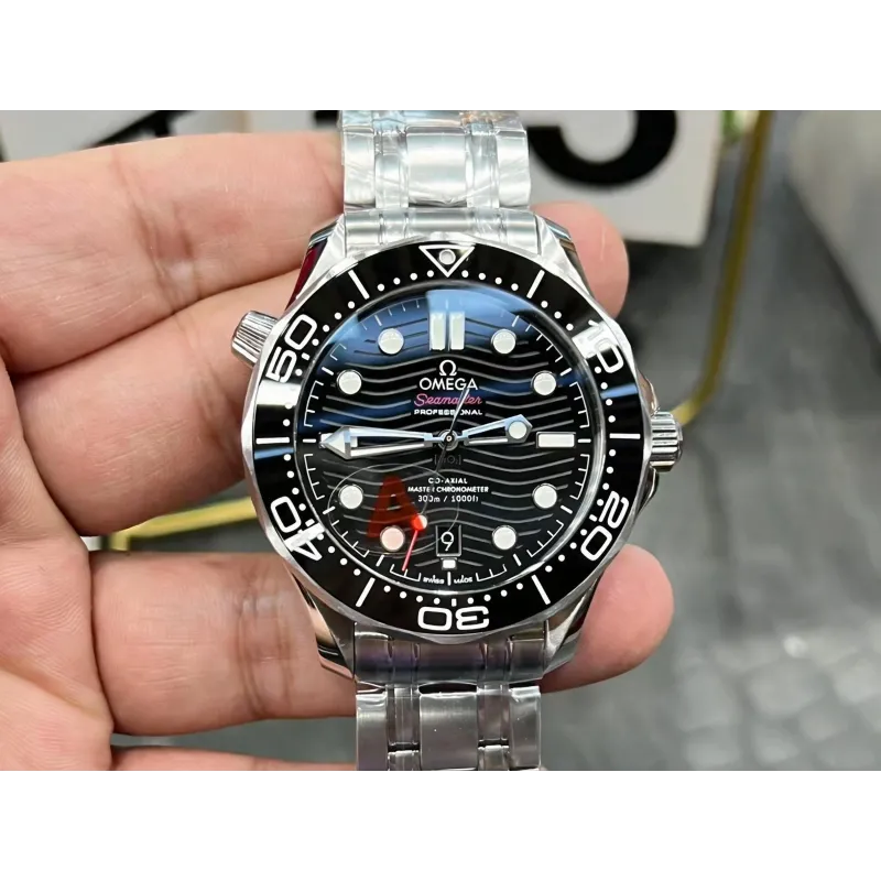 Omega Seamaster 210.30.42.20.01.001 Replica - Black Dial Stainless Steel