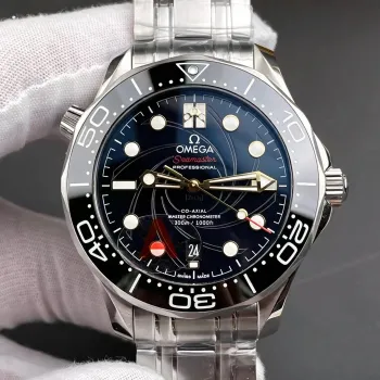 Omega Seamaster 210.22.42.20.01.004 Replica - Black Dial Fluted Bezel