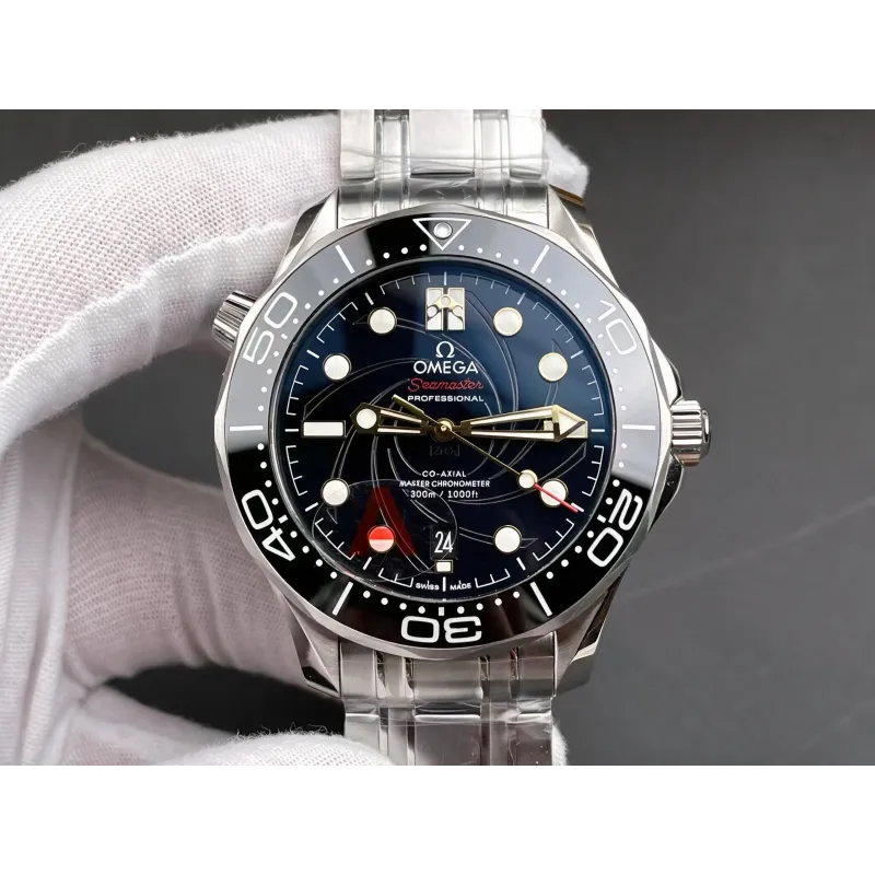 Omega Seamaster 210.22.42.20.01.004 Replica - Black Dial Fluted Bezel
