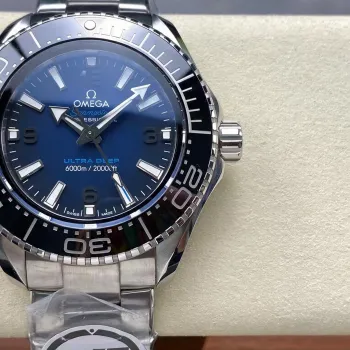 Omega Seamaster 215.30.46.21.03.001 Replica - Blue Dial Fluted Bezel
