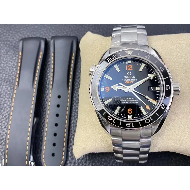 Omega Seamaster Planet Ocean 600M GMT 232.30.44.22.01.002 Replica - Black Dial